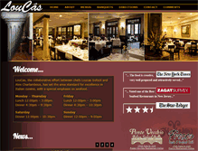 Tablet Screenshot of loucasrestaurant.com